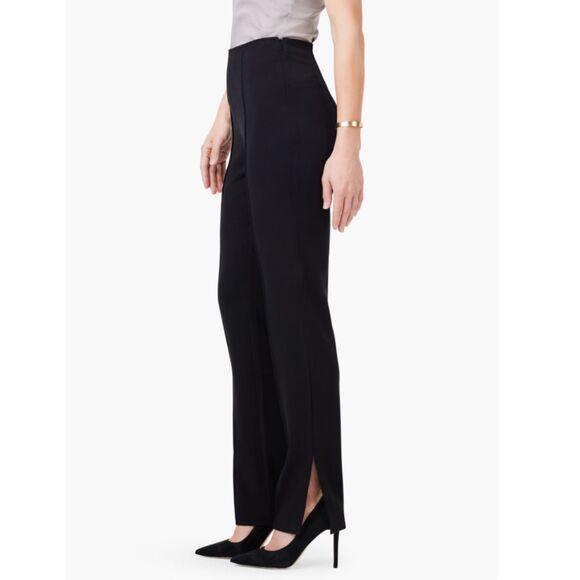 Nic + Zoe Avenue Side Slit Straight Pants Women’s Size 14 Black Onyx - Picture 3 of 9